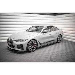 Накладки сплиттеры на пороги на BMW 4 G26 Gran Coupe M-Pack