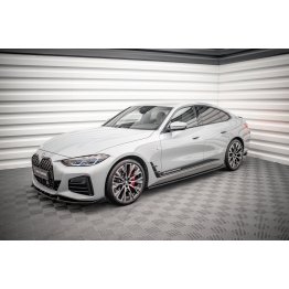 Накладки сплиттеры на пороги V2 на BMW 4 G26 Gran Coupe M-Pack