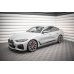 Накладки сплиттеры на пороги V2 на BMW 4 G26 Gran Coupe M-Pack