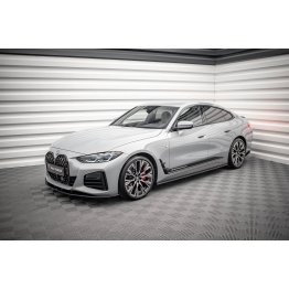 Накладки сплиттеры на пороги StreetPro на BMW 4 G26 Gran Coupe M-Pack