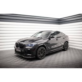 Накладки сплиттеры на пороги на BMW X6 M F96 / X6 G06 M-Pack