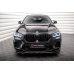 Накладка сплиттер на передний бампер на BMW X6 M F96