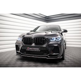 Накладка сплиттер на передний бампер на BMW X6 M F96