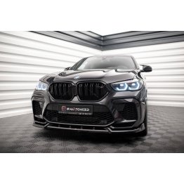 Накладка сплиттер на передний бампер на BMW X6 M F96