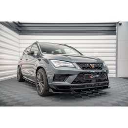 Накладка сплиттер на передний бампер на Cupra Ateca