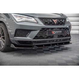 Накладка сплиттер на передний бампер на Cupra Ateca