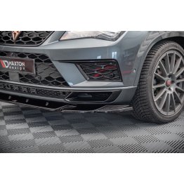 Накладка сплиттер на передний бампер на Cupra Ateca