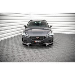 Накладка сплиттер на передний бампер на Cupra Leon