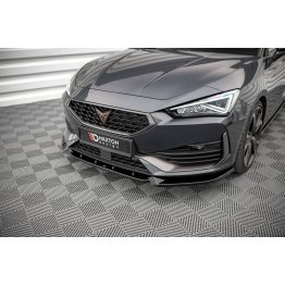 Накладка сплиттер на передний бампер на Cupra Leon