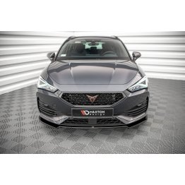 Накладка сплиттер на передний бампер на Cupra Leon