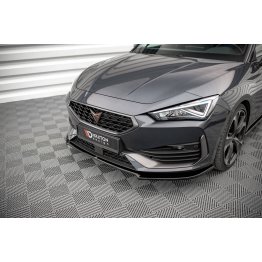 Накладка сплиттер на передний бампер на Cupra Leon