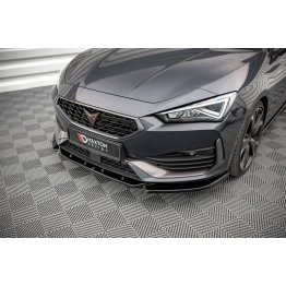 Накладка сплиттер на передний бампер на Cupra Leon