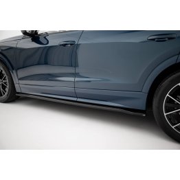 Накладки сплиттеры на пороги на Audi Q8