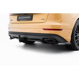 Накладка сплиттер на задний бампер на Audi Q8 рестайл