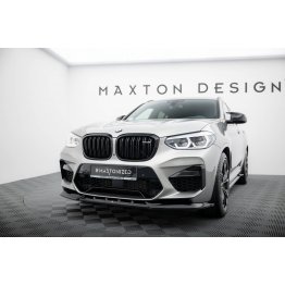 Накладка сплиттер на передний бампер на BMW X4 M F98