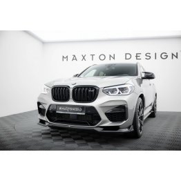 Накладка сплиттер на передний бампер V2 на BMW X4 M F98