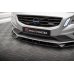 Накладка сплиттер на передний бампер на Volvo S60 II R-Design