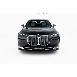 Накладка сплиттер на передний бампер на BMW 7 G70