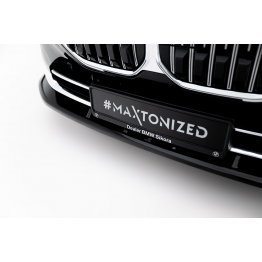 Накладка сплиттер на передний бампер на BMW 7 G70