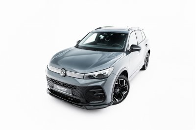 Накладка сплиттер на передний бампер V1 на VW Tiguan III R-Line