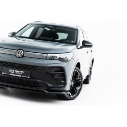 Накладка сплиттер на передний бампер V2 на VW Tiguan III R-Line