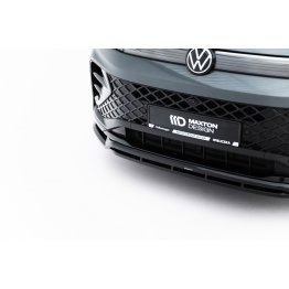 Накладка сплиттер на передний бампер V2 на VW Tiguan III R-Line