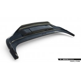 Накладка сплиттер на задний бампер на VW Tiguan III R-Line