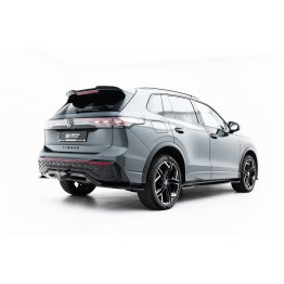 Накладка сплиттер на задний бампер на VW Tiguan III R-Line