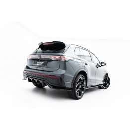 Накладка сплиттер на задний бампер на VW Tiguan III R-Line