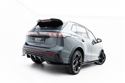 Накладка сплиттер на задний бампер на VW Tiguan III R-Line