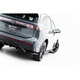 Накладка сплиттер на задний бампер на VW Tiguan III R-Line