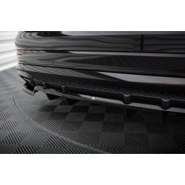 Накладка сплиттер на задний бампер на Audi SQ8 / Q8 S-Line рестайл