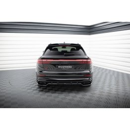 Накладка сплиттер на задний бампер на Audi SQ8 / Q8 S-Line рестайл