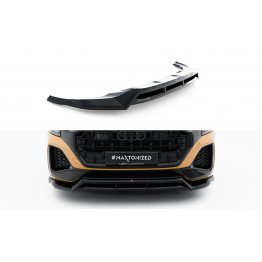 Накладка сплиттер на передний бампер на Audi Q8 рестайл