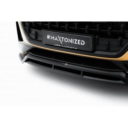 Накладка сплиттер на передний бампер на Audi Q8 рестайл
