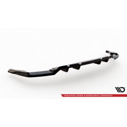 Накладка сплиттер на задний бампер V2 на Audi SQ8 / Q8 S-Line рестайл