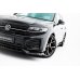 Накладка сплиттер на передний бампер на VW Touareg III R-Line рестайл
