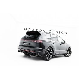 Накладка сплиттер на задний бампер на VW Touareg III R-Line рестайл