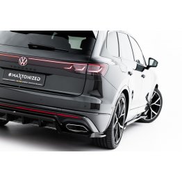 Накладка сплиттер на задний бампер на VW Touareg III R-Line рестайл