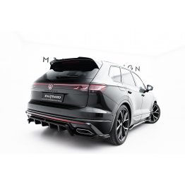 Накладка сплиттер на задний бампер на VW Touareg III R-Line рестайл