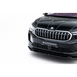 Накладка сплиттер на передний бампер на Skoda Kodiaq II