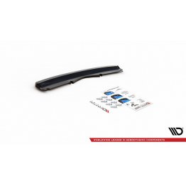 Накладка сплиттер на задний бампер центральная на Ford S-Max II Vignale рестайл