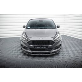 Накладка сплиттер на передний бампер на Ford S-Max II ST-Line