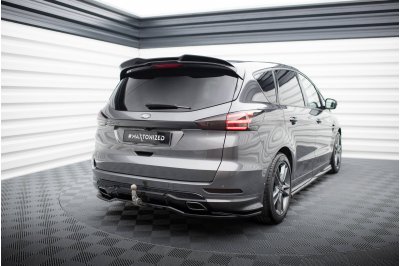 Накладка сплиттер на задний бампер на Ford S-Max II ST-Line