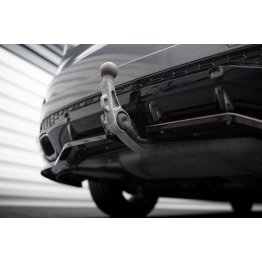 Накладка сплиттер на задний бампер на Ford S-Max II ST-Line