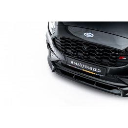 Накладка сплиттер на передний бампер на Ford S-Max II ST-Line рестайл