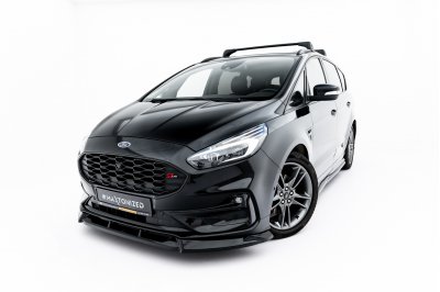Накладка сплиттер на передний бампер на Ford S-Max II ST-Line рестайл