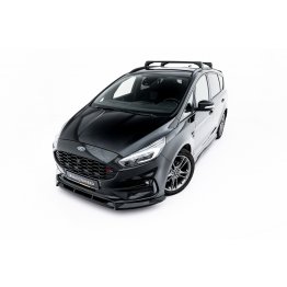 Накладка сплиттер на передний бампер на Ford S-Max II ST-Line рестайл