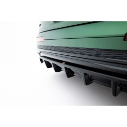 Накладка сплиттер на задний бампер на Audi Q7 4M S-Line рестайл