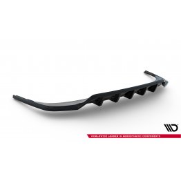 Накладка сплиттер на задний бампер на Audi Q7 4M S-Line рестайл